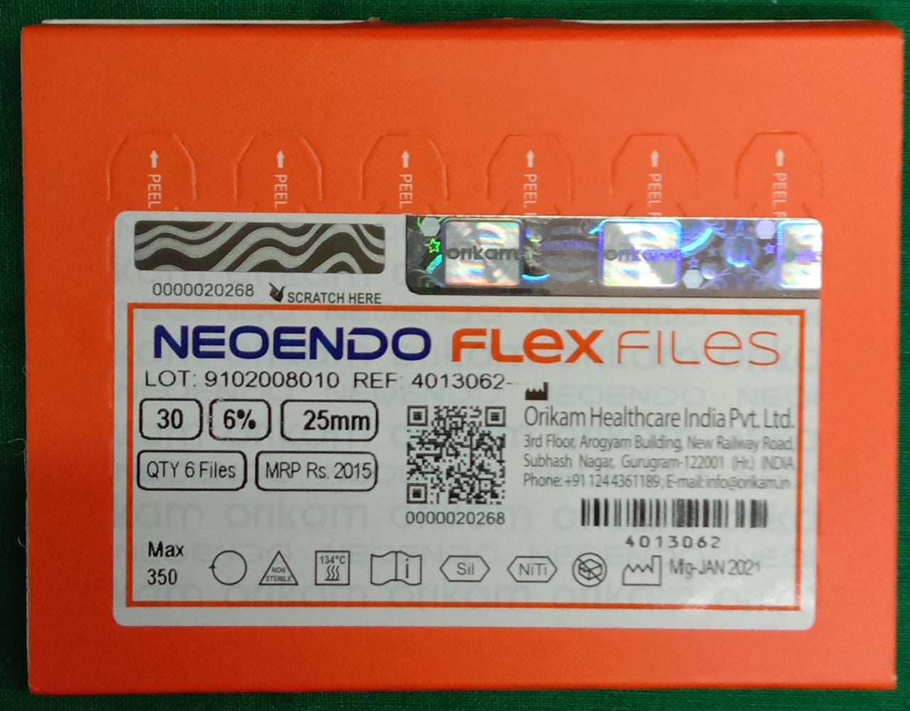 Neoendo Flex Files 30-6-25mm